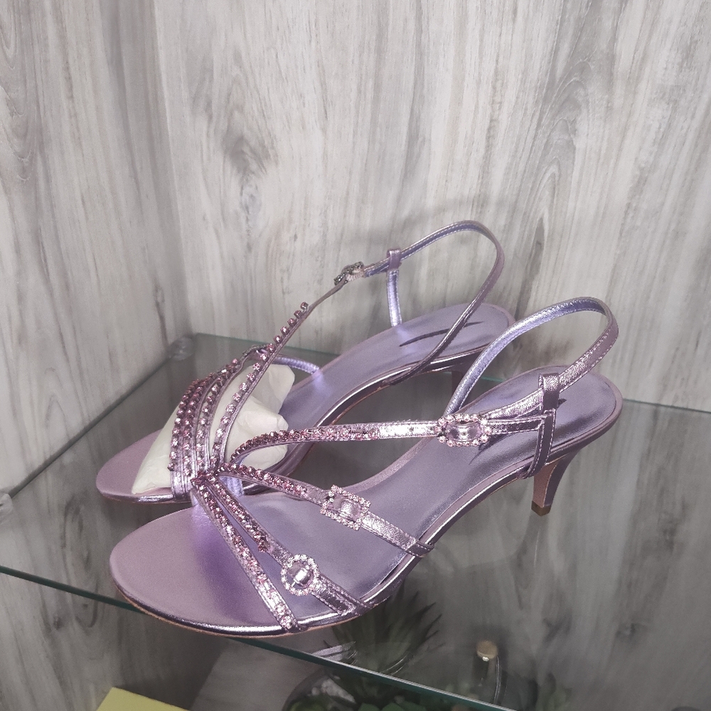 Kate Spade Makenna Lavender Strappy Heels SZ 8.5